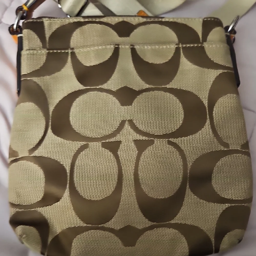 Coach Tan and Orange Crossbody Bag - Picture 5 of 8